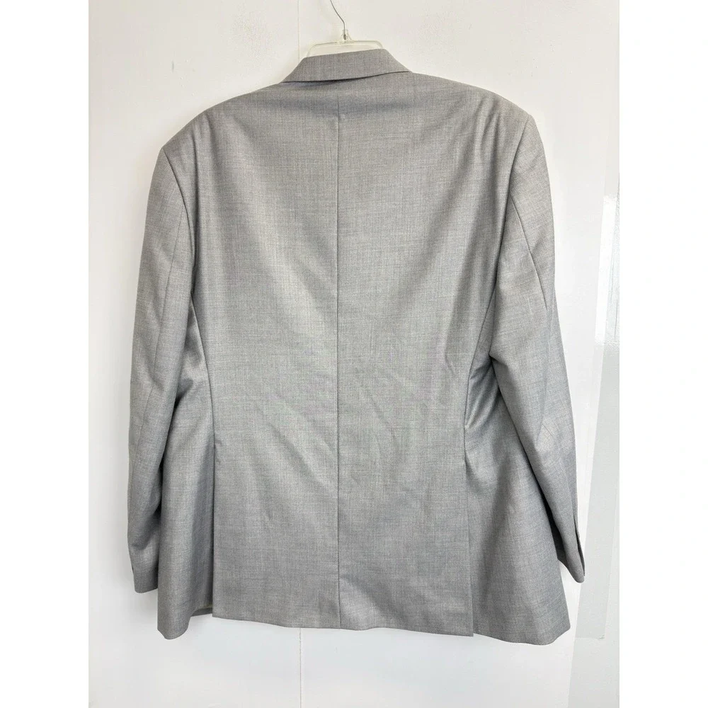 Vintage FUBU The Collection‎ Blazer 42R Grey Y2K Hip Hop Suit Jacket 4 Buttons